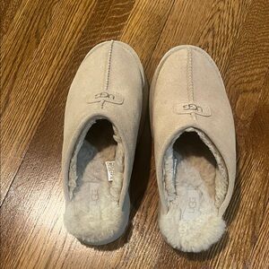 UGG Cream Suede Slippers